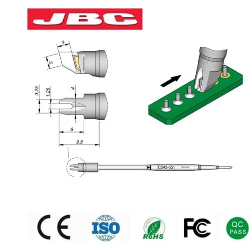 JBC Soldering Iron Tips Specialized Replaceable Adapter For JBC T245-A Handle C245654 C245754 C245651 C245667 C245-669 C245-751