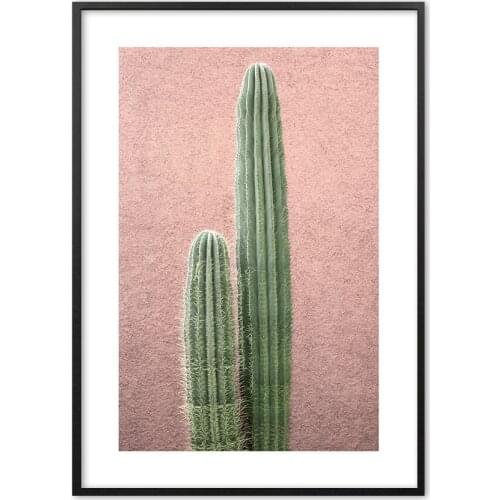 Nordic Modern Cactus Plant landscape Nordic Wall Art Paper Painting Landscape Wall Pictures For Living Room Decor