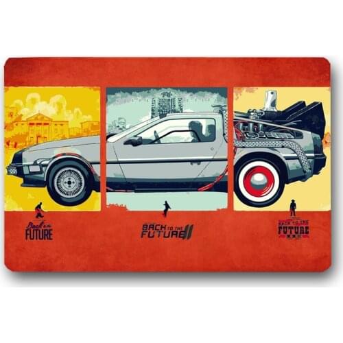 New Indoor Back to the Future Door Mat Non-Slip Doormats Area Rugs Floor Mats Room Kitchen Carpet Toilet Tapete Alfombras