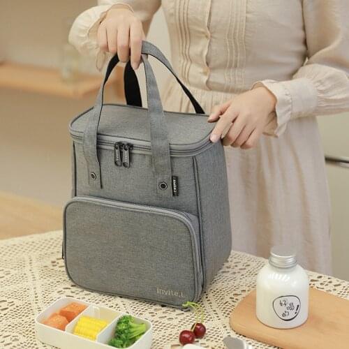 Portable Thermal Lunch Bags High Quality Insulated Ice Pack Cooler Tote Bags Outdoor Picnic Drink Food Beer Storage Container