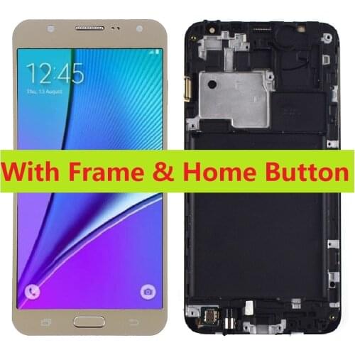 Tested For Samsung Galaxy J7 2015 SM-J700F J700M J700G J700F/DS Touch Screen Digitizer LCD Display Assembly add Frame