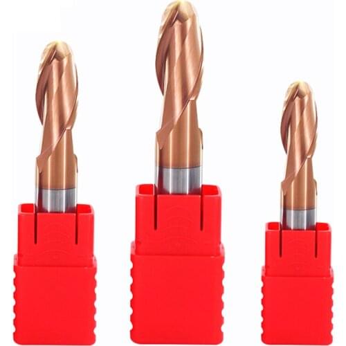 R8mm 2 flutes HRC55 Ball Nose End Mill Tungsten high quality Carbide Cutting tool CNC milling cutter Router Bit Milling Tool