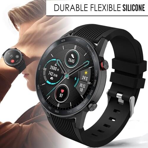 For Honor magic Watch 2 46mm Strap Silicone Bracelet Watchband 22mm Watch Band For Huawei Watch GT 2 46mm GT Active