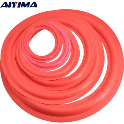 AIYIMA 2Pcs Speaker Rubber Surround 4/5/6.5/8/10 Inch Speakers Repair Parts Foam Edge Sponge DIY For Speaker Accessories
