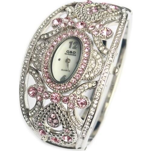 WA160 G&D Luxury Women Watches Silver Elegant Bracelet Watches Ladies Quartz Wristwatches Dress Watch Relogio Fminino