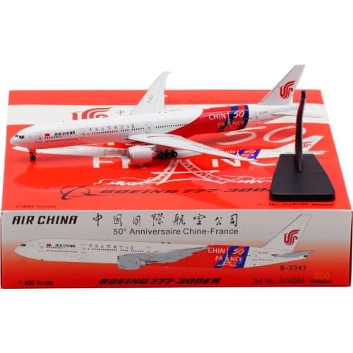 Diecast Alloy 1:400 Scale B777-300ER B-2047 Sino-French 50TH Planes Model Airplane Air Airlines Aircraft Plane Collectible Gifts