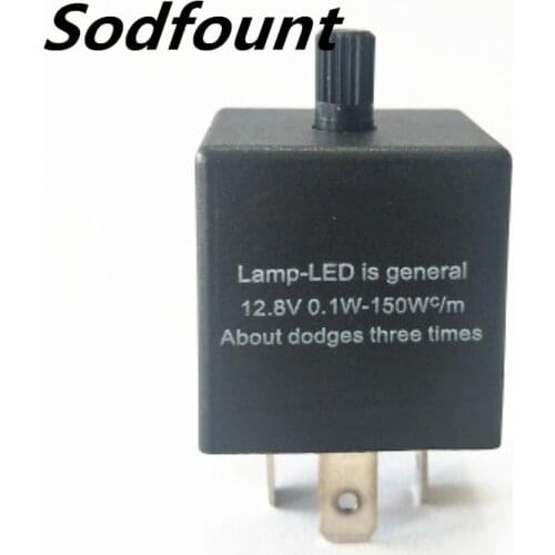 1pcs CF13 JL-02 12V 10A NO adjustable frequency flasher relay Car and motorcycle universal LED turn signal