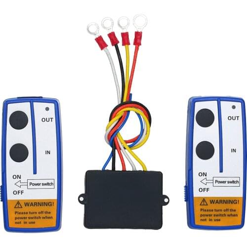 YUANGANG 12V Universal Wireless Winch Electric Remote Control With Twin Manual Matched Transmitter Kits Set Trailer Truck ATV