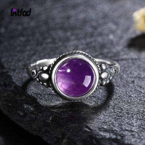 New Trend Womens Amethyst Rings 925 Sterling Silver Amethyst Jewelry Daily Life Wedding Anniversary Engagement Gifts