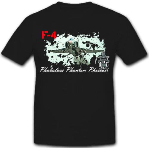 100% Cotton Short Sleeve Printed Fitness Phabulous Phantom Phorever Flugzeug Luftwaffe Bundeswehr F-4 - T Shirt #8162Movie Tee