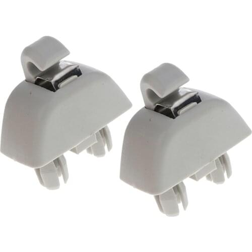 2x Sun Visor Clip Hook for Audi A6 for VW Passat B7 for SKODA Car Inner Sun Visor Hanger Holder Clips 6RD 857 561/6R0 857 561