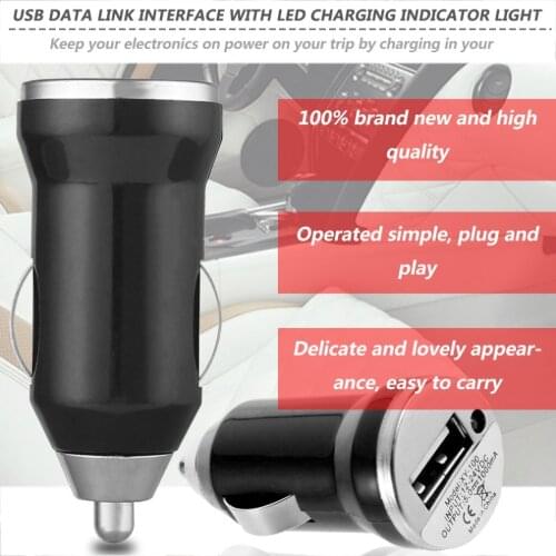 2017 USB Car Charging Power Adapter Input 12-24V DC Output 5.0V 1000mA for Mobile Cell Phone mp3/MP4 Hot Selling Hot
