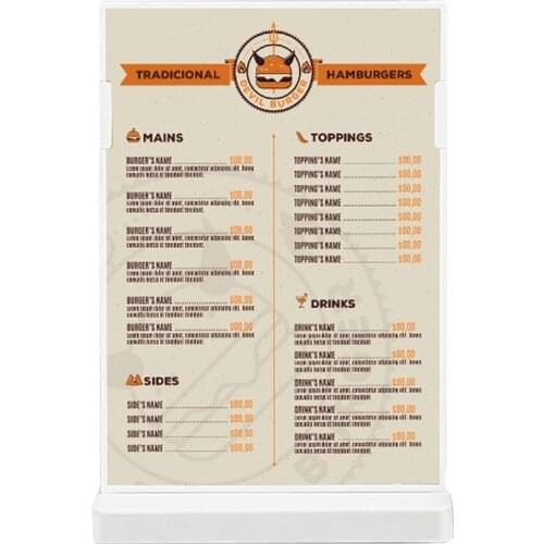 210*297mm A4 exhibition poster sign display rack T sign signage label holder clip stand price talker label frame stand billboard