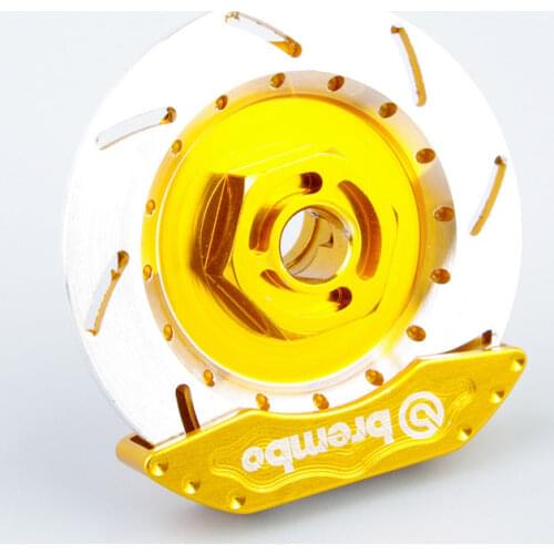 6 colors 1/10 RC Alloy Aluminum Wheel Rim Brake Disc Caliper Model For RC On-Road Racing Car/Vehicles Model Toys Accessory 4pc