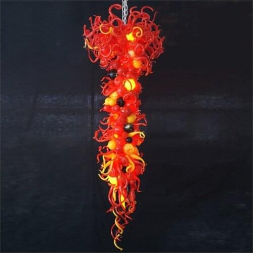 Free Shipping Mouth Blown 110v/120v LED Bulbs Wedding Centerpieces Multi Colored Ceiling Light