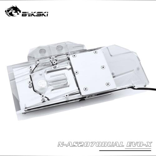Bykski N-AS2070DUAL EVO-X GPU Water Cooling Block for ASUS DUAL RTX2070 EVO