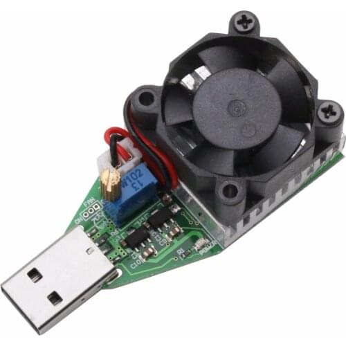 DC 3.7~13V USB 15W Adjustable Constant Current Electronic Load Discharger
