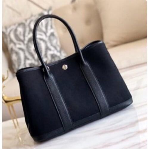 Designer Handbags High Quality Women Famous Brand Style Canvas+Leather Messenger Bags New Luxury Handbag 24cm Sizes Tote