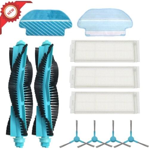 HEPA Filter Roller Brush Mop Pads Cloth for Cecotec Conga 3290 3490 3690 Vacuum Cleaner for Viomi V2 V-RVCLM21B Mijia STYJ02YM
