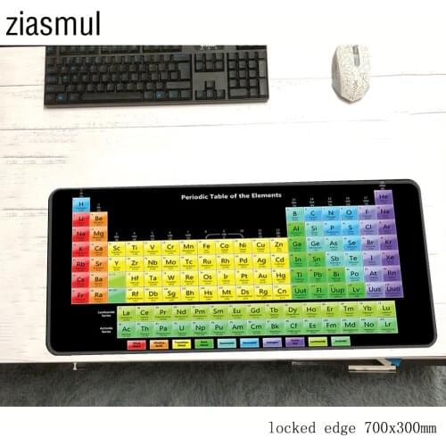 Table of the elements mousepad gamer big 700x300x3mm gaming mouse pad large 3d notebook pc accessories padmouse ergonomic mat