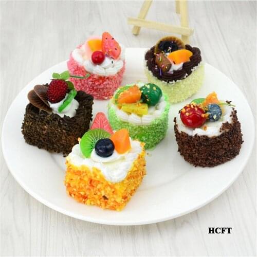 Simulation food festive party props baking dessert house cake shop store decoration artificial fake simulation fruit cake model