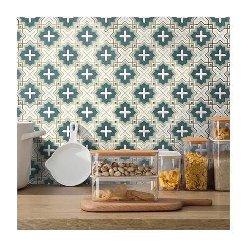Moroccan Floor Sticker Nordic Tile Stickers Kitchen Toilet Waterproof Wall Sticker Bathroom Vinyl Decal Self adhesive Wallpaper
