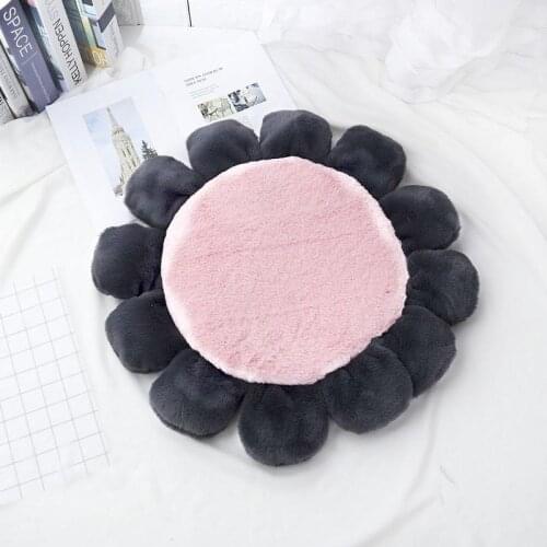 Flower Design Cat Dog Mattress Washable Pet Sleeping Pad Round Baby Crawling Mat