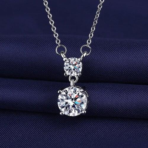 Fashionable and Simple Six Claw Eight Heart Eight Arrow Zircon Pendant Necklace Chain Collar Bone Chain Daily Matching Jewelry