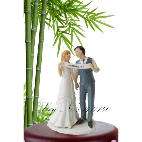 2015 New Bride and Groom Wedding Cake Topper Personalized Cake Toppers in Event and Party Supplies