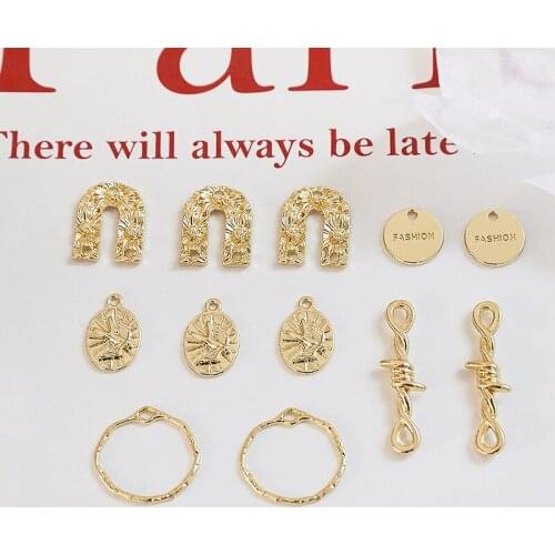 Newly arrived 40pcs/lot geometry shape alloy charms diy jewelry earring/necklace/bracelet pendants accessory