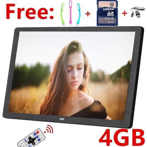 NEW Good gift 4gb 15 Inch LED screen Full Function Digital Photo Frame Electronic Album digitale Picture Music Video