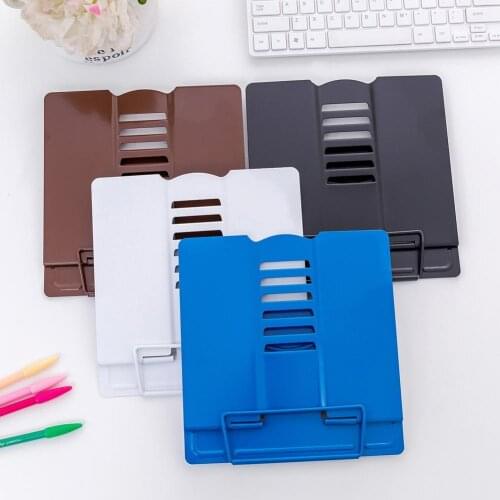 Book Stand Folding Reading Stand Anti-Slip Adjustable Desktop Bookend Holder