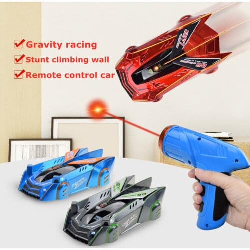 Remote Control Infrared Laser Sensor RC Car Resist Gravity Follow Light Wall Climbing Car Racing Model Childrens Toys Gift