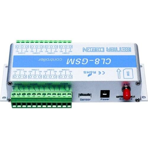 Special GSM 8 Way Relay Controller Home Power Switch SMS Control Call Temperature Sensor Remote Control Gate Opener Lock Server