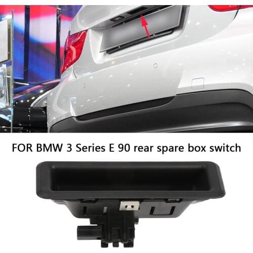 Car Boot Handle Rear Door Switch Trunk Handle Lid Tailgate Handle Trim Push Button Release Hatch Switch Fit for BMW 3 Series