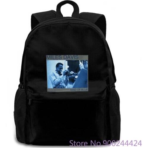 MILES DAVIS "KIND OF BLUE" BLACK NEW OFFICIAL ADULT JAZZ BAND MUSIC Print Harajuku women men backpack laptop travel school