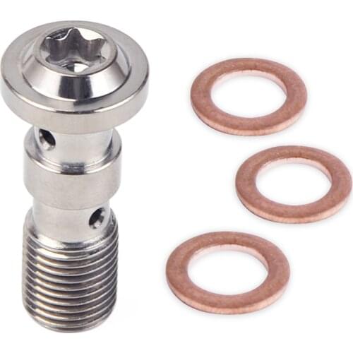 Motorcycle Banjo Bolt Screw M10x1.0 Pitch For Brembo Brake Hose Line Master Cylinder For KTM Ducati Triumph