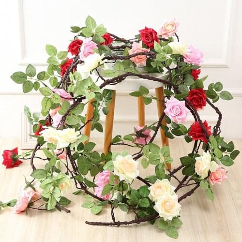 High-end Artificial Rose Vine 1.7 meters Rose Rattan