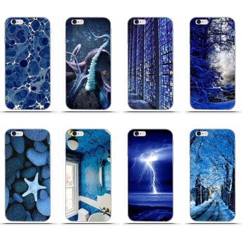 Wexoeq Stunning Shades Of Blue Wallpaper For HTC Desire 530 626 628 630 816 820 One A9 M7 M8 M9 M10 E9 Plus U11 For Moto G G2 G3