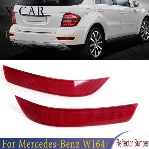 X-CAR Rear Taillight Tail Lamp Reflector Bumper Cover Warning Light Red Left Right For Mercedes-Benz W164