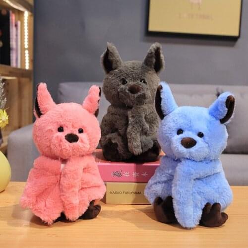 1pc 25cm Cute Bat Plush Toys kawaii Dolls Stuffed Soft Dark Elf Toys Birthday Gift For Children Kids Bed Time Story