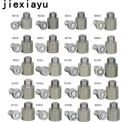 1pcs Various models of wheel lock anti-theft bolts and key tools for A3 A4 A5 A6 A7 S5 S6 TT 4F0 698 139 C 801/802/803/804...810