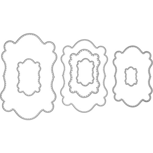 13ME Frames Metal Cutting Dies Stencil DIY Scrapbook Album Paper Card Template Mold