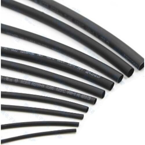 20 Meter 1 2 3 3.5 5 6 8 10 13 mm Diameter Black Heat Shrink Tubing 2:1 Cables Sleeving Wire Tube Wrap Cableshrink