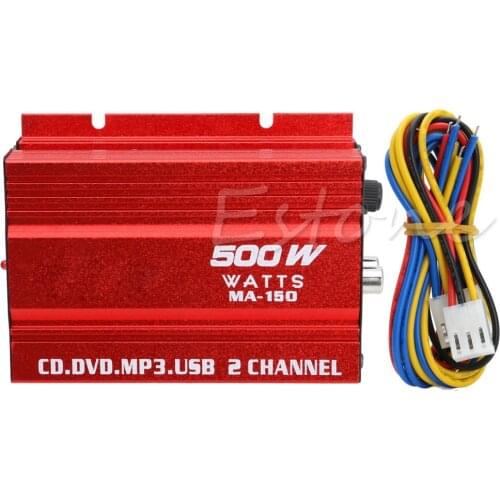 2021 New Mini Hi-Fi 500W 2 Channel Stereo Amplifier For Car Auto Motorcycle HOT