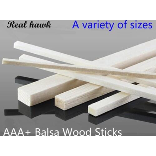 25pcs 250mm long 1.5x1.5/2x2/3x3/4x4/5x5/6x6mm Square long wooden bar AAA+ Balsa Wood Sticks Strips for airplane/boat model DIY