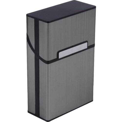 Smoking Accessories Men Lady Gift Cigarette Storage Container Case Aluminium Alloy Tobacco Holder Pocket Box Magnetic Button