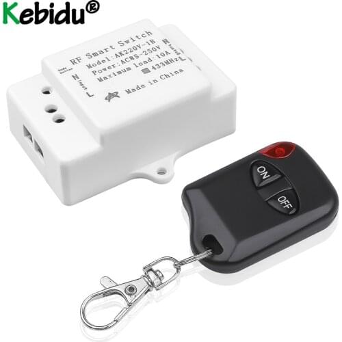 433MHz 220V Lamp Wireless Remote Control Switch ON/OFF 110V Remote Control Receiver Transmitter With Led Lights