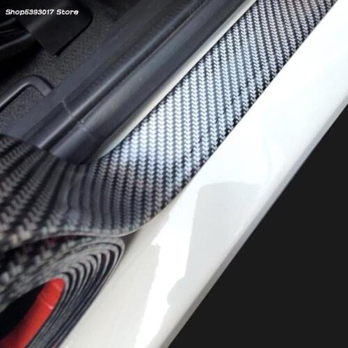 For Ford Escape Kuga 2017 2018 2019 2020 Car Carbon Fiber Door Edge Guard Strip Door Sill Protector Car Sticker accessories