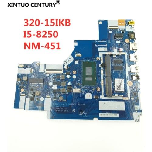 For lenovo ideapad 320-17IKB V320-17IKB 320-15IKB motherboard Mainboard NM-B451 FRU 5B20P99166 CPU:I5-8250U 4G DDR4 81BG 81BT